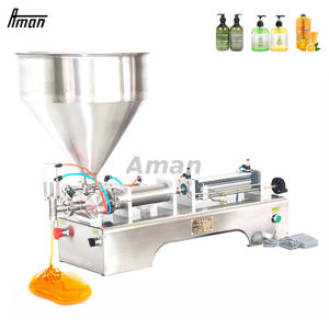 Máquina de llenado de salsa de jugo de miel líquida de agua semiautomática