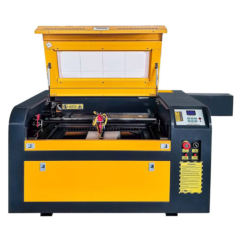 Máquina de grabado con láser CNC de ventas calientes/ cortador de láser 4060/9060 para acrílico para madera de cuero de mármol de vaso MDF tela